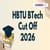 HBTU Btech Cutoff 2025 - Check Previous Year Cut off